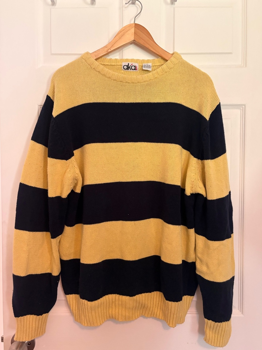 Ak’a Bay 100% Cotton Striped Sweater